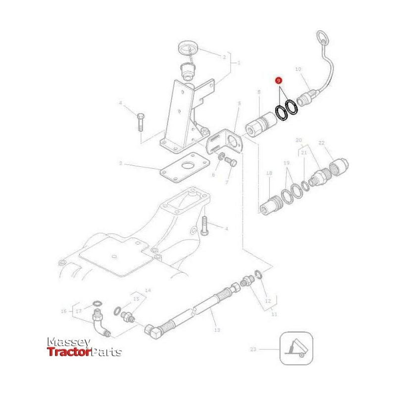 Massey Ferguson Coupler Fixing Circlip - 352972X1 | OEM | Massey Ferguson parts | Tractor Spool Valves-Massey Ferguson-Axles & Power Train,Farming Parts,Tractor Parts,Transmission,Transmission Bearings