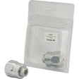 A coupling screw type labeled "Sparex Hydraulic Screw Coupling Female M18 x 1.50 Metric Female (Agripak 1 pc.)," with product code S.28307, is presented in a clear plastic package, with one Metric Female Coupling placed outside beside the package.
