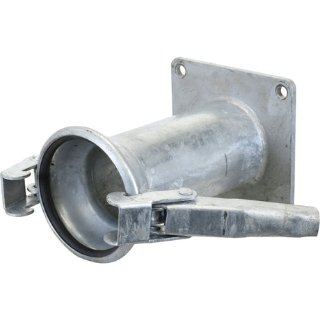Coupling with Square Flange - Female 4'' (100mm) x (100mm) (Galvanised) - S.115075 - Farming Parts