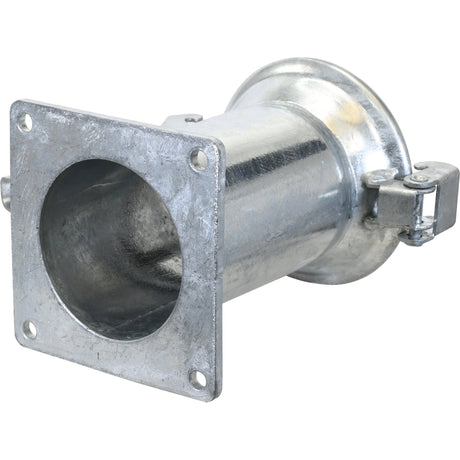 Coupling with Square Flange - Female 5'' (120mm) x (120mm) (Galvanised) - S.115076 - Farming Parts