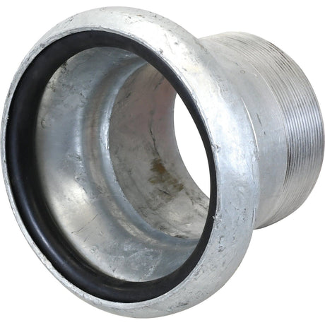 Coupling with Threaded End - Female 4'' (108mm) x 4''  (Galvanised) - S.136554 - Farming Parts