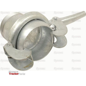 Coupling with Threaded End - Male 4'' (108mm) x 4'' BSPT (Galvanised) - S.59429 - Farming Parts