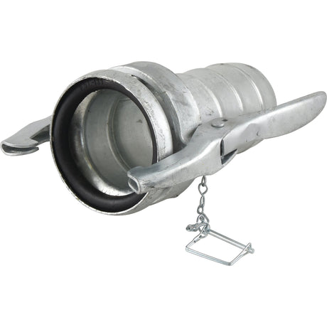 Coupling with hose end - Female 5'' (133mm) x5'' (133mm) (Galvanised) - S.136653 - Farming Parts