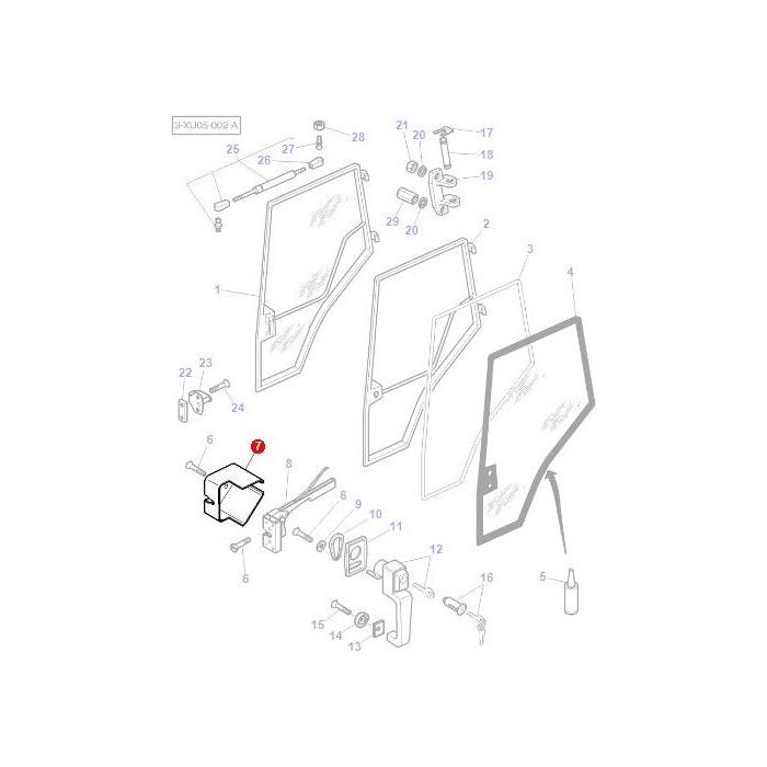 Cover L/H - 3804661M1 - Massey Tractor Parts