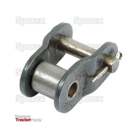 A Cranked Link, Simplex, 60-1 (Sparex Part No.S.27504) is displayed against a white background. The words "Sparex" and "Massey Tractor Parts" are visible in the background, highlighting this Sparex Cranked Link with a pitch of 3/4 inch.