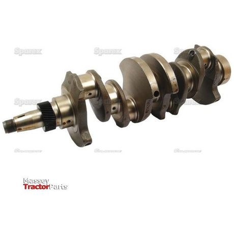 A Sparex Crankshaft (4 Cyl.) 8045-2, identified by Sparex Part No. S.59056, designed for a Massey 4 Cyl. tractor, showcasing its various components including connecting rod journals and counterweights.