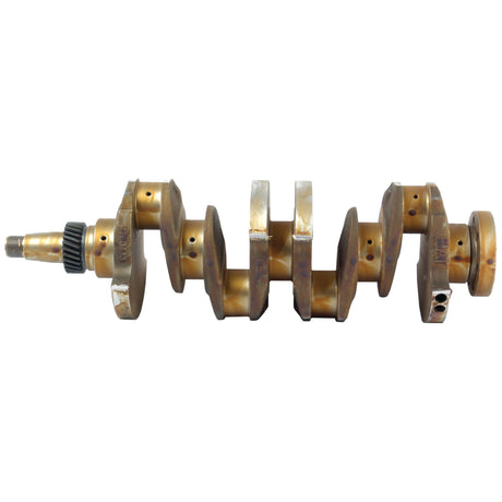 A Sparex Crankshaft (4 Cyl.) Iveco 8045, 8045-6, featuring multiple offset sections and machined surfaces with visible signs of wear, is displayed on a plain white background.