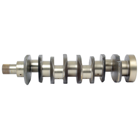 A Sparex Crankshaft (4 Cyl.) for Perkins 4.236/1004T - S.30027 features a durable metallic design with multiple offset sections, making it suitable for various engines, viewed from the side.