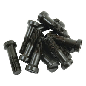 A collection of Sparex Crown Wheel Bolts (Sparex Part No. S.40901) featuring threaded shafts and flat heads, perfect for use with Massey Ferguson machinery or Crown Wheel & Pinion assemblies.