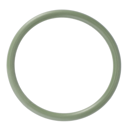 A gray circular rubber ring, specifically the Fendt Cylinder Head Seal (F934201210610) from AGCO, rests on a white background, reminiscent of the robust components used in Fendt Vario SCR tractors.