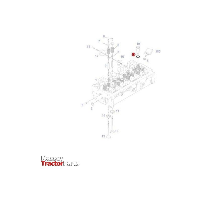 Fendt Cylinder Head Seal - F934201210610 | OEM | Fendt parts | Engine Parts-Fendt-Cylinder Head Components,Engine & Filters,Engine Parts,Farming Parts,Tractor Parts
