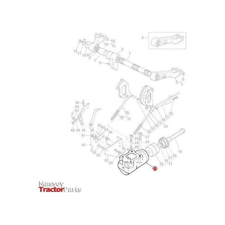 Cylinder Lift Arms - 3599859M1 - Massey Tractor Parts