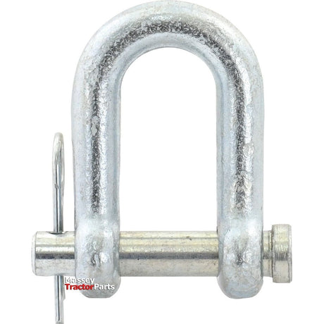 A D-shackle labeled "Massey Tractor Parts" on the bottom left side, featuring a pin &Oslash;13mm and a jaw width of 25.4mm, offers detailed product specifications. It is part of the Sparex brand, with the model number S.1430.