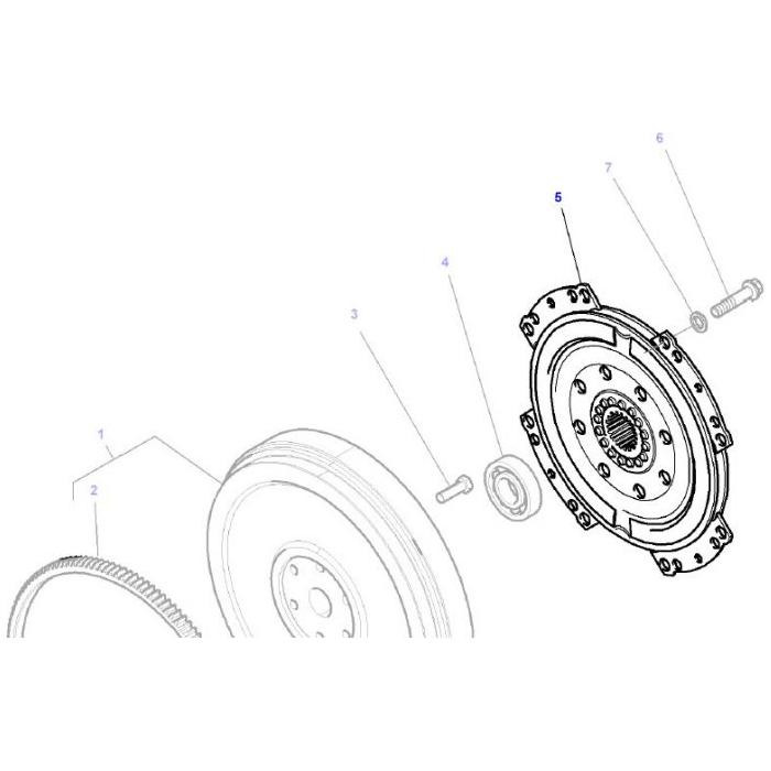 Damper Flywheel - 4301337M1 - Massey Tractor Parts