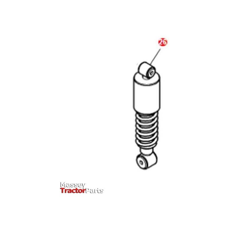 Massey Ferguson Damper - 4382438M1 | OEM | Massey Ferguson parts | Cab Interior-Massey Ferguson-Axles & Power Train,Clutches & Flywheels,Dampers,Farming Parts,Tractor Parts