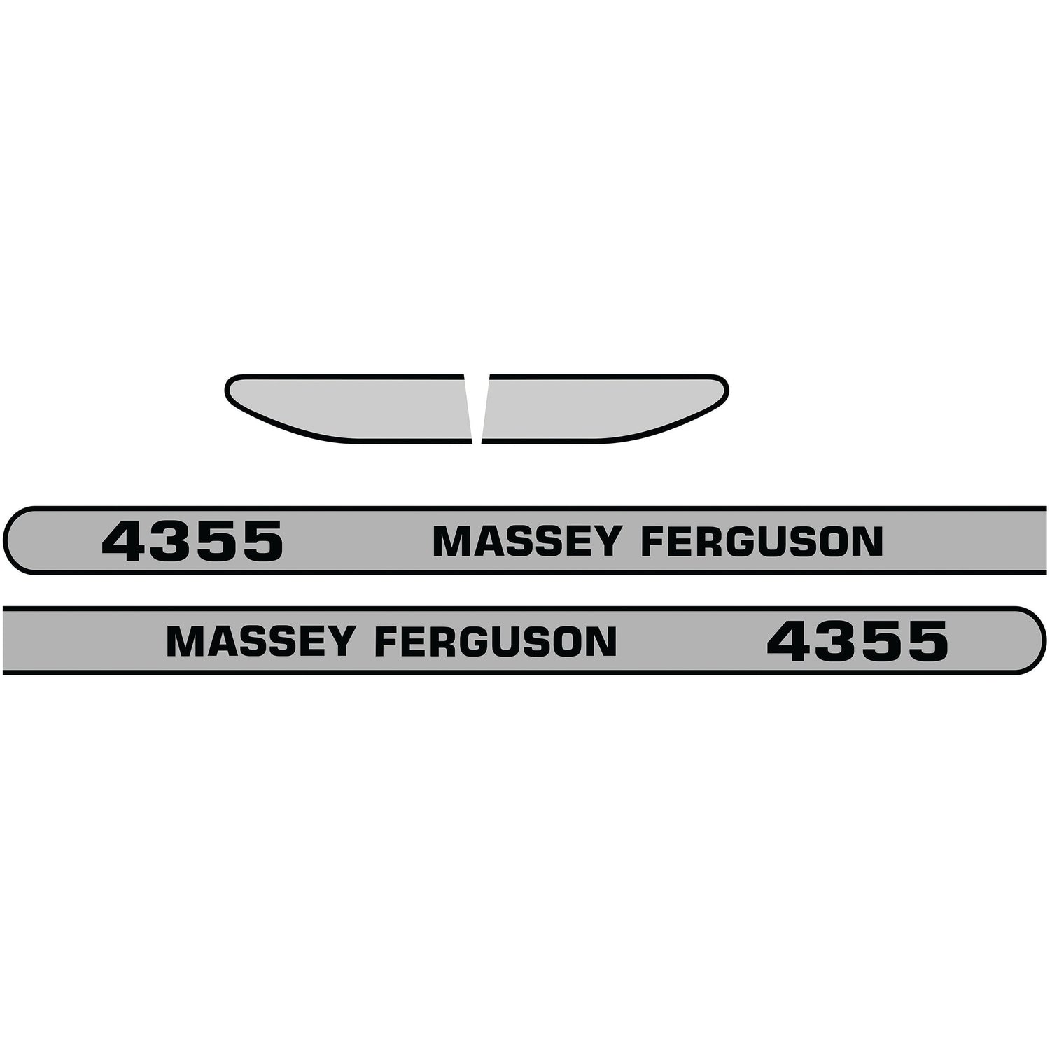 Decal Set - Massey Ferguson 4355 - S.118324 - Farming Parts