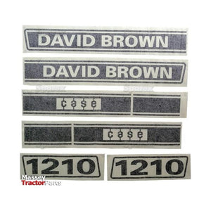 Decal Set - David Brown 1210
 - S.63348 - Massey Tractor Parts