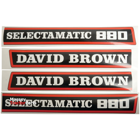 Decal Set - David Brown 800 Selectamatic
 - S.63343 - Massey Tractor Parts