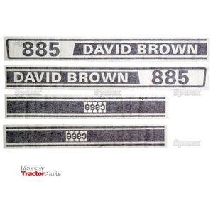 Decal Set - David Brown 885
 - S.63344 - Massey Tractor Parts