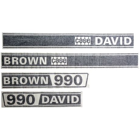 Decal Set - David Brown 990
 - S.63345 - Massey Tractor Parts