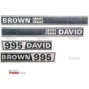Decal Set - David Brown 995
 - S.63346 - Massey Tractor Parts