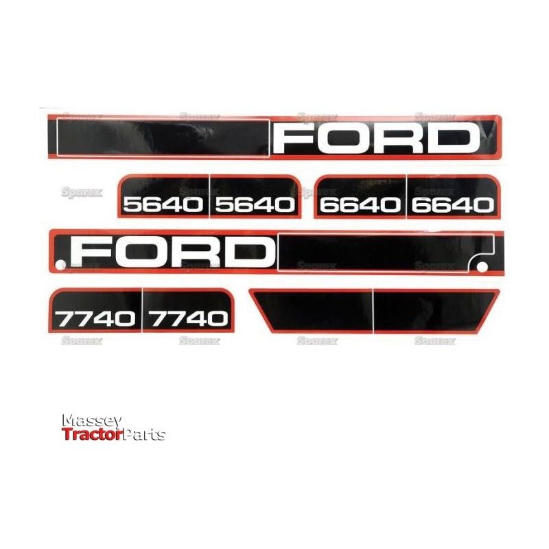 Decal Set - Ford / New Holland 5640 6640, 7740
 - S.68246 - Massey Tractor Parts