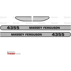 Decal Set - Massey Ferguson 4355 - S.118324 - Farming Parts