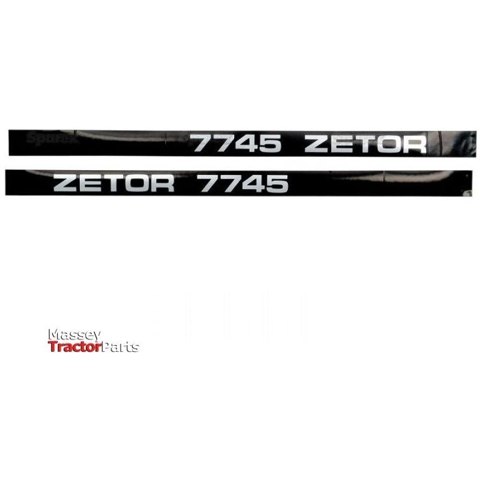Decal Set - Zetor 7745
 - S.64403 - Massey Tractor Parts