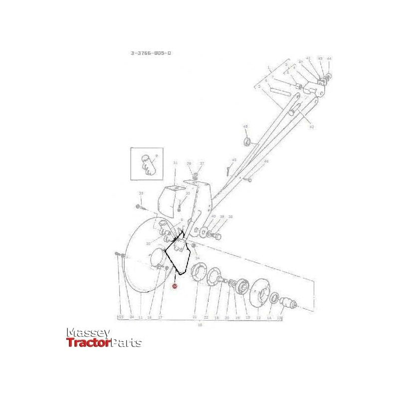 Massey Ferguson Deflector - 878373M2 | OEM | Massey Ferguson parts | Deflector Plates-Massey Ferguson-Deflector Plates,Farming Parts,Machinery,Machinery Parts,Seed Drill,Tillage,Tractor Parts