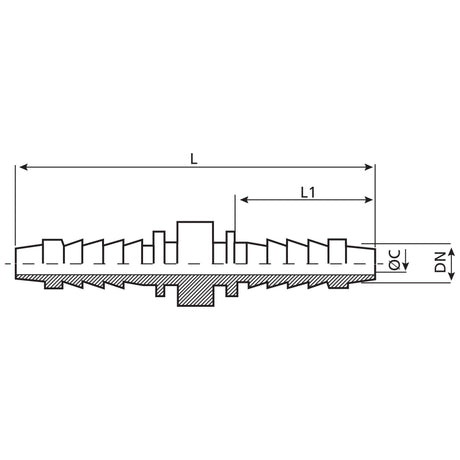 Dicsa Dicsa Hose Joiner 5/16"  Straight (hose break connection) - S.116717 - Farming Parts