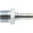 Sparex Dicsa NPT Hose Insert 1/4'' x 1/4'' Male Thread Straight, part number S.116684, featuring a metal hose barb fitting.
