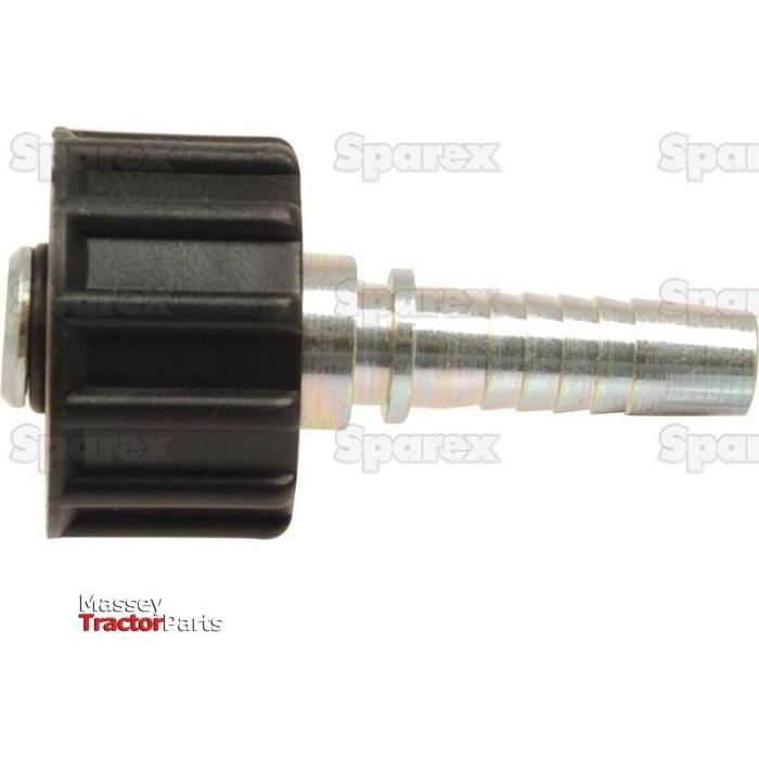 Dicsa Dicsa Metric (Karcher) Hose Insert 1/4" x M22 x 1.5 Female Thread Straight Swivel Cone Overlay - S.56414 - Farming Parts