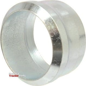 A shiny, metal cylindrical part with a grooved interior and smooth exterior. The lower left corner features the Massey Tractor Parts logo, indicating it’s a Dicsa Metric Olive 15L by Sparex (Part No. S.116841).