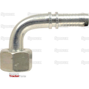 Dicsa Dicsa Metric 24° Hose Insert 1/4" x M12 x 1.5 (6L)  Female Thread 90° Swept Swivel With O-Ring - S.26579 - Farming Parts