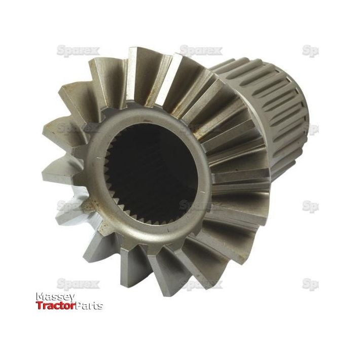 A metallic gear part with spiral teeth, labeled "Sparex" and identified as Differential Gear | Sparex Part No.S.66269, suitable for Ford/New Holland differentials.