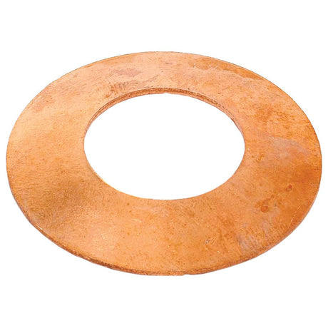 A flat, circular copper thrust washer with a large central hole, known as the Differential Housing Washer under Sparex Part No. S.60789. This Sparex-branded component has a slightly rough texture and shows signs of discoloration, typical of those used in John Deere machinery.
