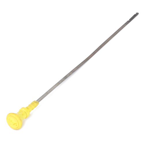 The AGCO Massey Ferguson dipstick (part number 3641705M1) features a yellow handle and is designed for measuring fluid levels, typically in an engine. It is ideal for use with Massey Ferguson 300 Series or 200 Series tractors.
