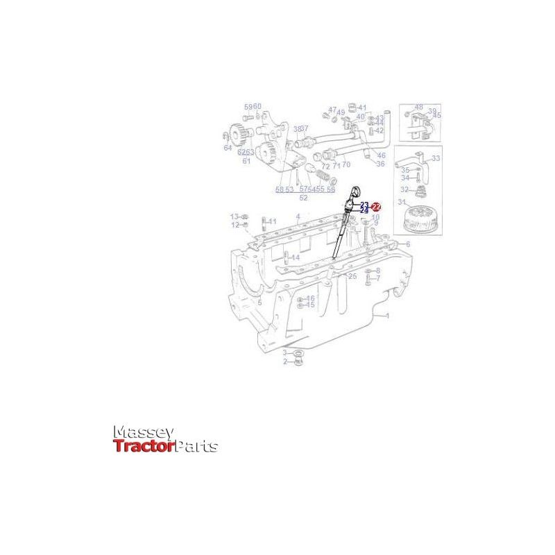 Dipstick - 31786412 - 3641857M1| OEM |  parts | Engine Parts-Massey Ferguson-