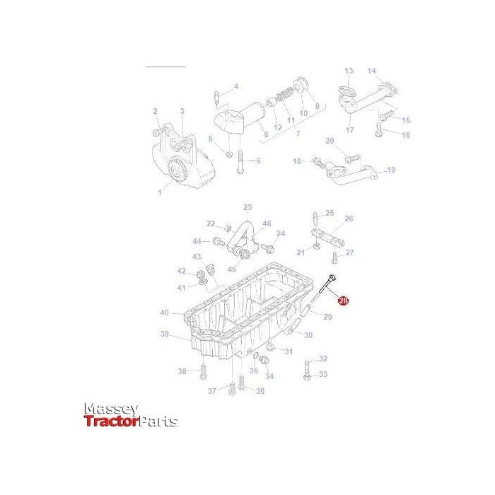 Massey Ferguson Dipstick - 3641818M1 | OEM | Massey Ferguson parts | Oil Sumps & Plugs-Massey Ferguson-Block Components,Dipsticks,Engine & Filters,Engine Parts,Farming Parts,Tractor Parts