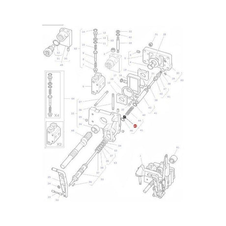 Disc Control Valve - 1869830M2 - Massey Tractor Parts