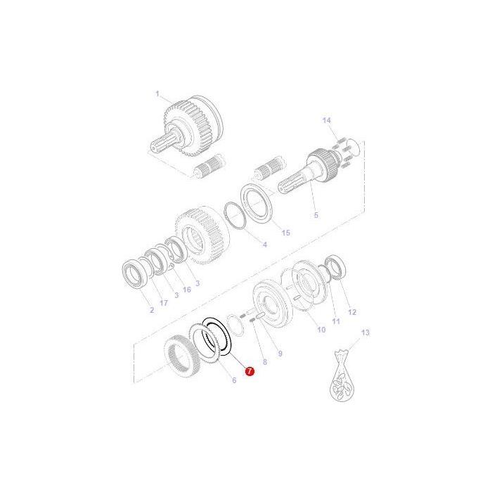 Disc Front PTO - 3907494M91 - Massey Tractor Parts