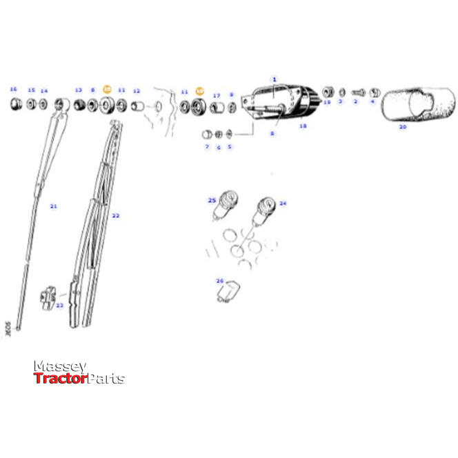 Fendt Disc Spring - X699133146000 | Fendt Parts-Fendt-Engine & Filters,Farming Parts,Fuel Delivery Parts,Injectors & Nozzles,Screws & Fasteners,Towing & Fasteners,Tractor Parts,Washers