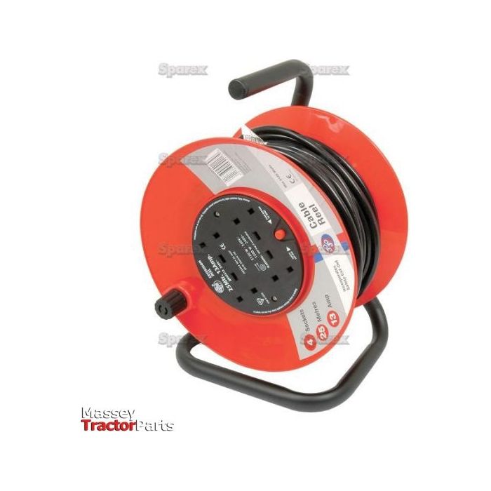 Domestic Extension Reel 13amp x 25m
 - S.14852 - Farming Parts