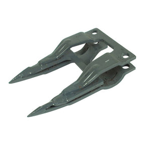 The Sparex Double Finger 12mm (Black), identified as part no. S.78659, is a steel agricultural component featuring two sharp prongs and a mounting base for easy attachment to machinery. Designed to seamlessly integrate with 410100001 Schumacher replacement parts, it aligns perfectly with primary OE reference specifications.