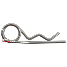 A silver cotter pin with a circular loop and wavy shaft, branded "Sparex," features a Double Wound Grip Clip design and fits Pin Ø19-32mm, measuring Clip Ø6mm x 140mm under Sparex Part No. S.50014.