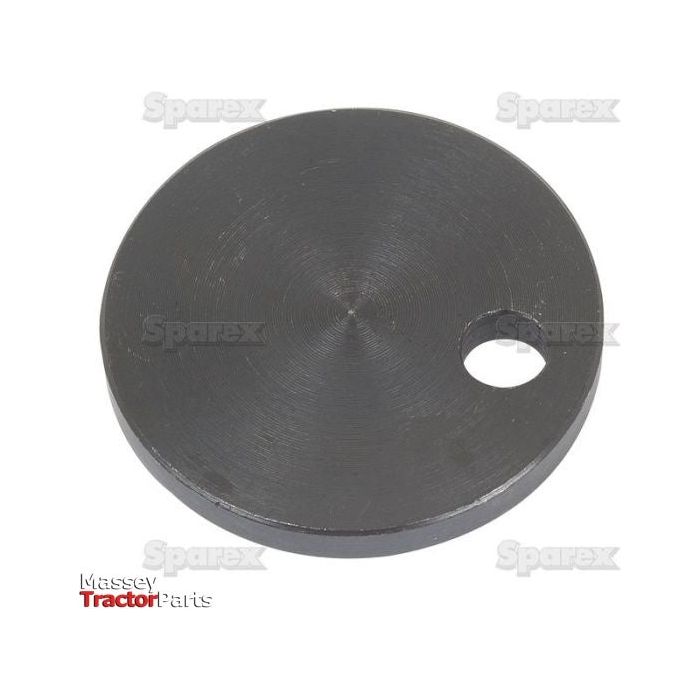 Circular metal disk with a small hole near the edge. Text in the image includes "Massey Tractor Parts" and "Sparex," indicating it's a component related to Massey Ferguson draft control systems. The product is identified as the Draft Control Disc, with Sparex Part No.S.42302 from the brand Sparex.