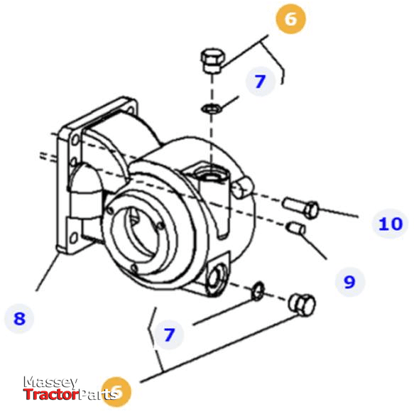 Massey Ferguson Drain Plug - 4308030M92 / 3583994M91 | OEM | Massey Ferguson parts | Transmission Housing Parts-Massey Ferguson-Engine & Filters,Engine Parts,Farming Parts,Oil & Sump Components,Oil Sumps & Plugs,Tractor Parts