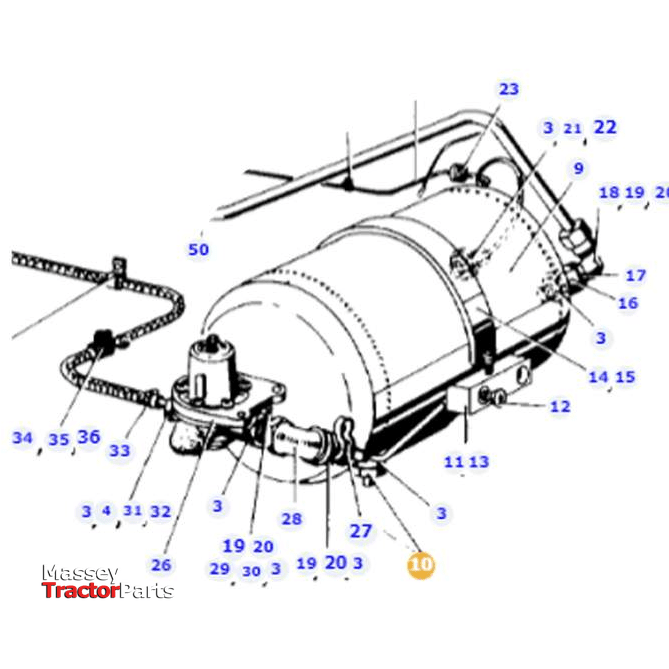 Fendt Drain Valve - F250880020030 | Fendt Parts-Fendt-Engine & Filters,Farming Parts,Pre Cleaner Components,Pre Cleaners,Tractor Parts