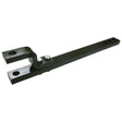 The Sparex Swinging Drawbar with Clevis, Part No. S.67209, features a black metal square-tube design measuring 30x60mm and an overall length of 750mm. It includes a U-shaped bracket with multiple attachment holes and is compatible with Case IH.