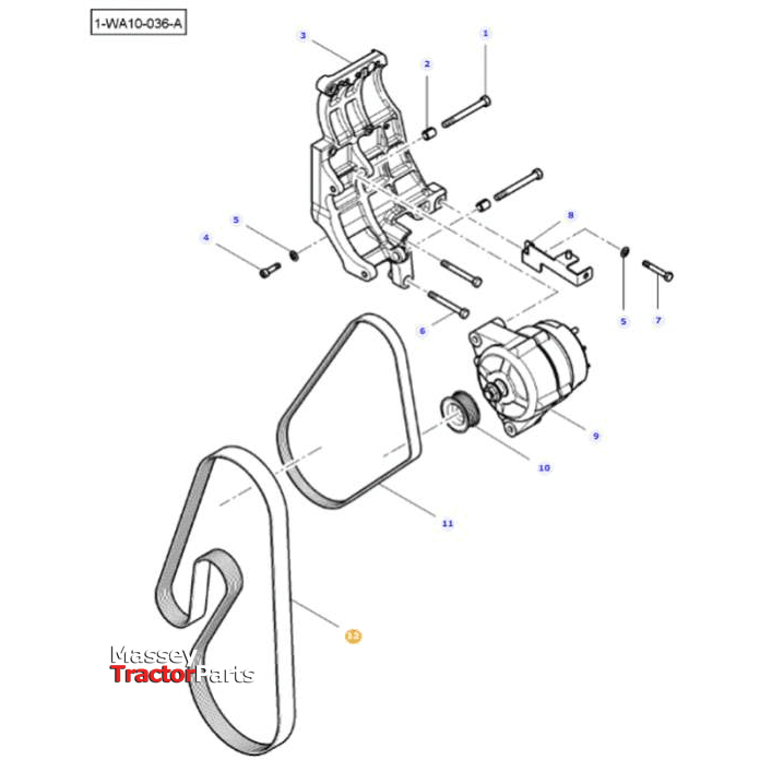 Massey Ferguson Drive Belt - 4375174M1 | OEM | Massey Ferguson parts | Drive Belts-Massey Ferguson-Axles & Power Train,Drive Belts,Drive Belts & Components,Farming Parts,Tractor Parts